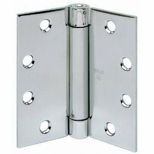 Stanley Security 3.5 x 3.5 in. Spring Hinge, No. 420750 Satin Chrome 2060R31226D